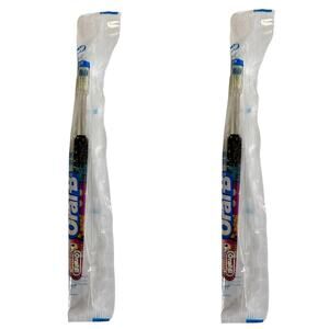 Vtg Oral B 35 Soft Toothbrush ART SERIES Indicator Bristles Made in USA Lot of 2